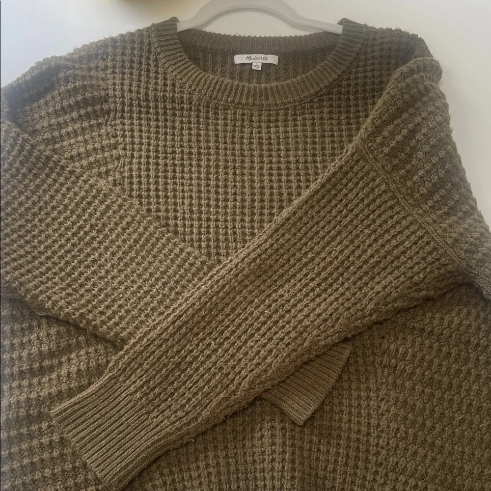 Madewell Olive Crew Neck Sweater - Picture 4 of 7